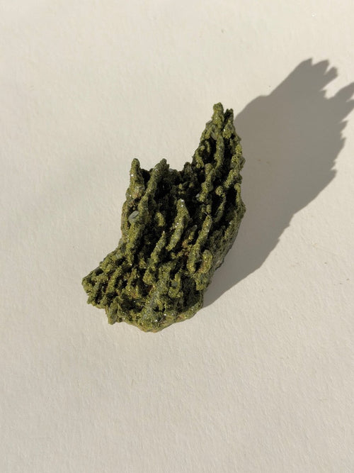 Turkish Forest Epidote and Quartz, F6 Epidote Quartz Turkey - Haus of Moss + Moon