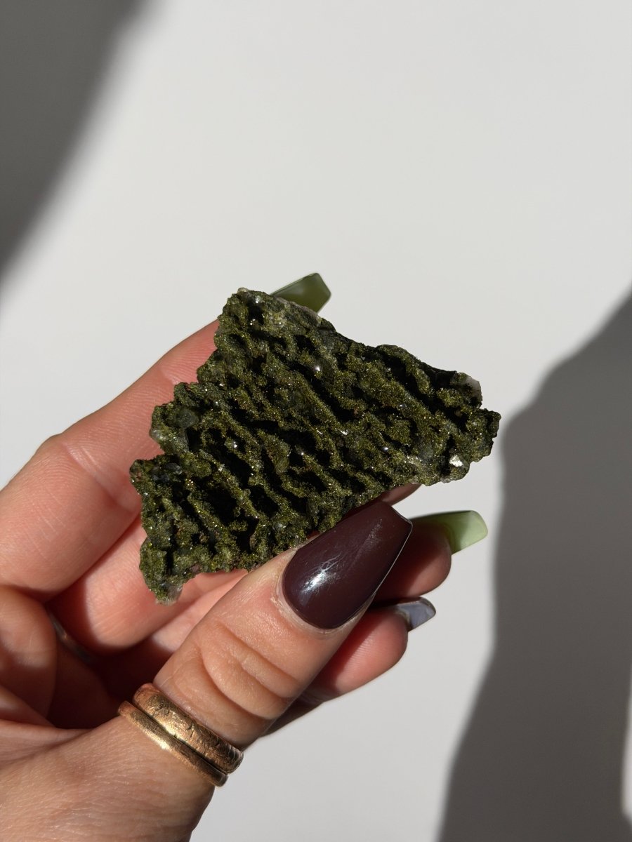 Turkish Forest Epidote and Quartz, F Epidote QuartzTurkey - Haus of Moss + Moon