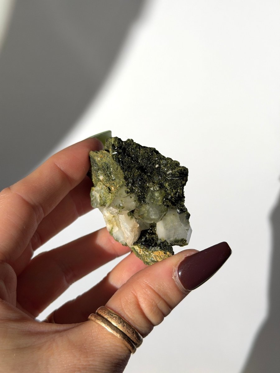 Turkish Forest Epidote and Quartz, G Epidote QuartzTurkey - Haus of Moss + Moon