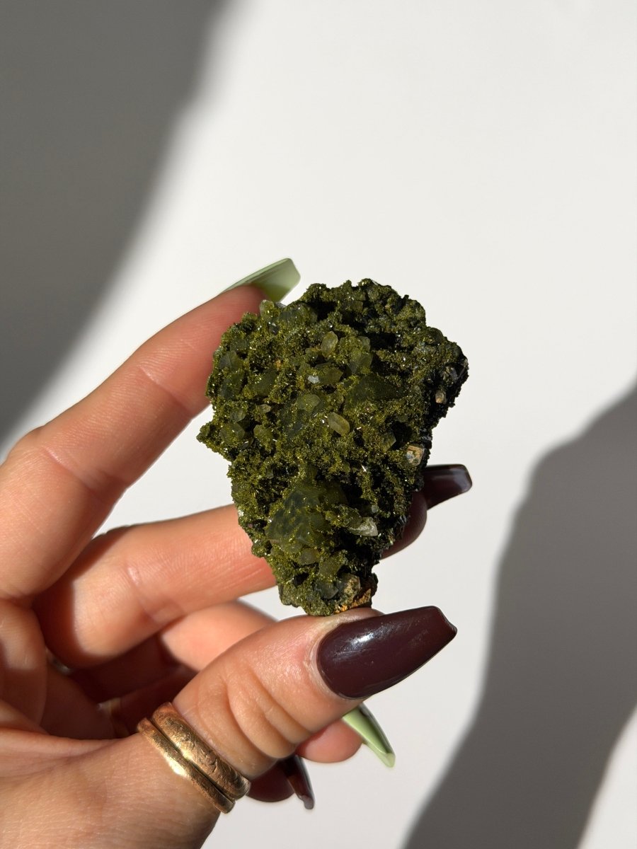 Turkish Forest Epidote and Quartz, H Epidote QuartzTurkey - Haus of Moss + Moon