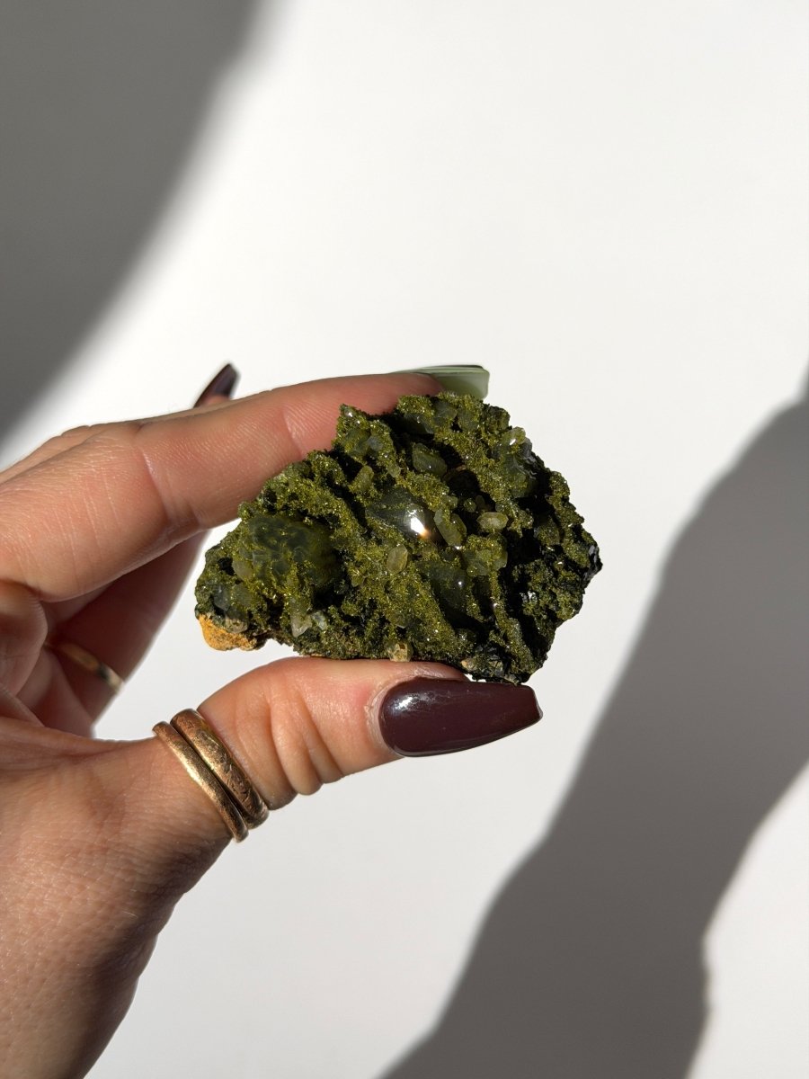 Turkish Forest Epidote and Quartz, H Epidote QuartzTurkey - Haus of Moss + Moon