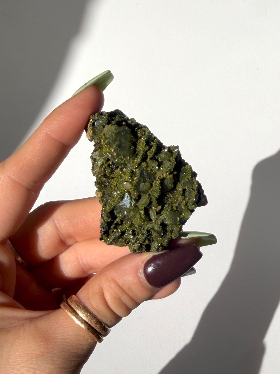 Turkish Forest Epidote and Quartz, H Epidote QuartzTurkey - Haus of Moss + Moon