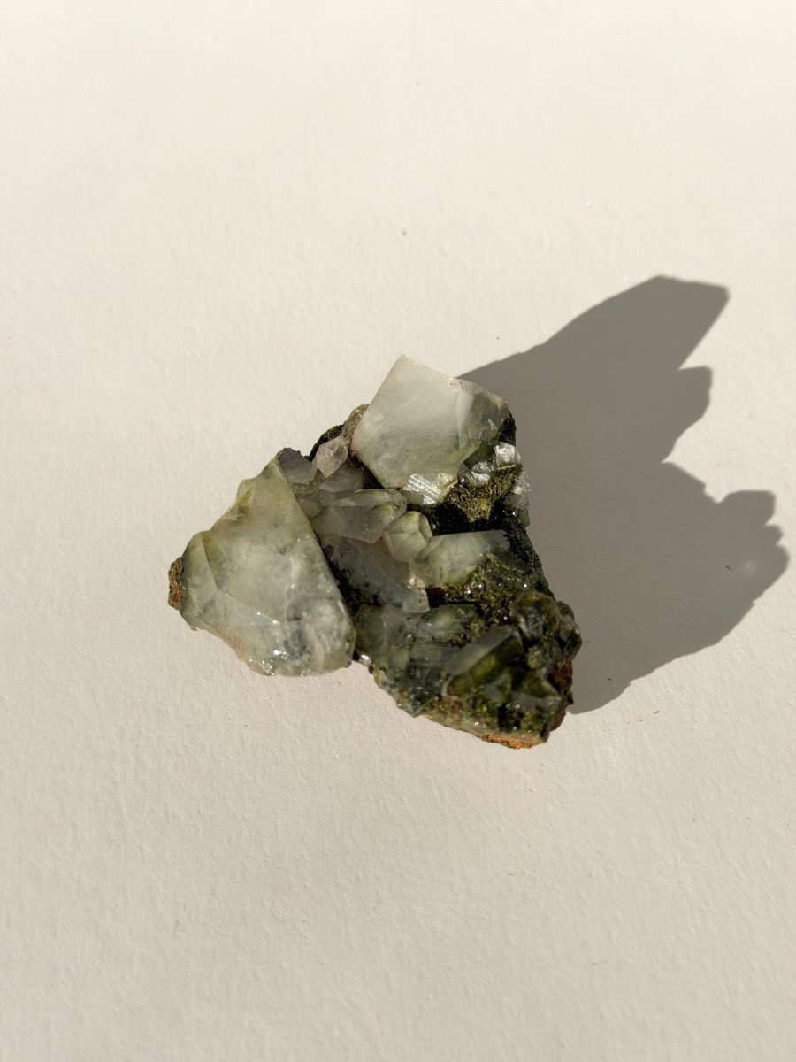 Turkish Forest Epidote and Quartz, I9 Epidote QuartzTurkey - Haus of Moss + Moon