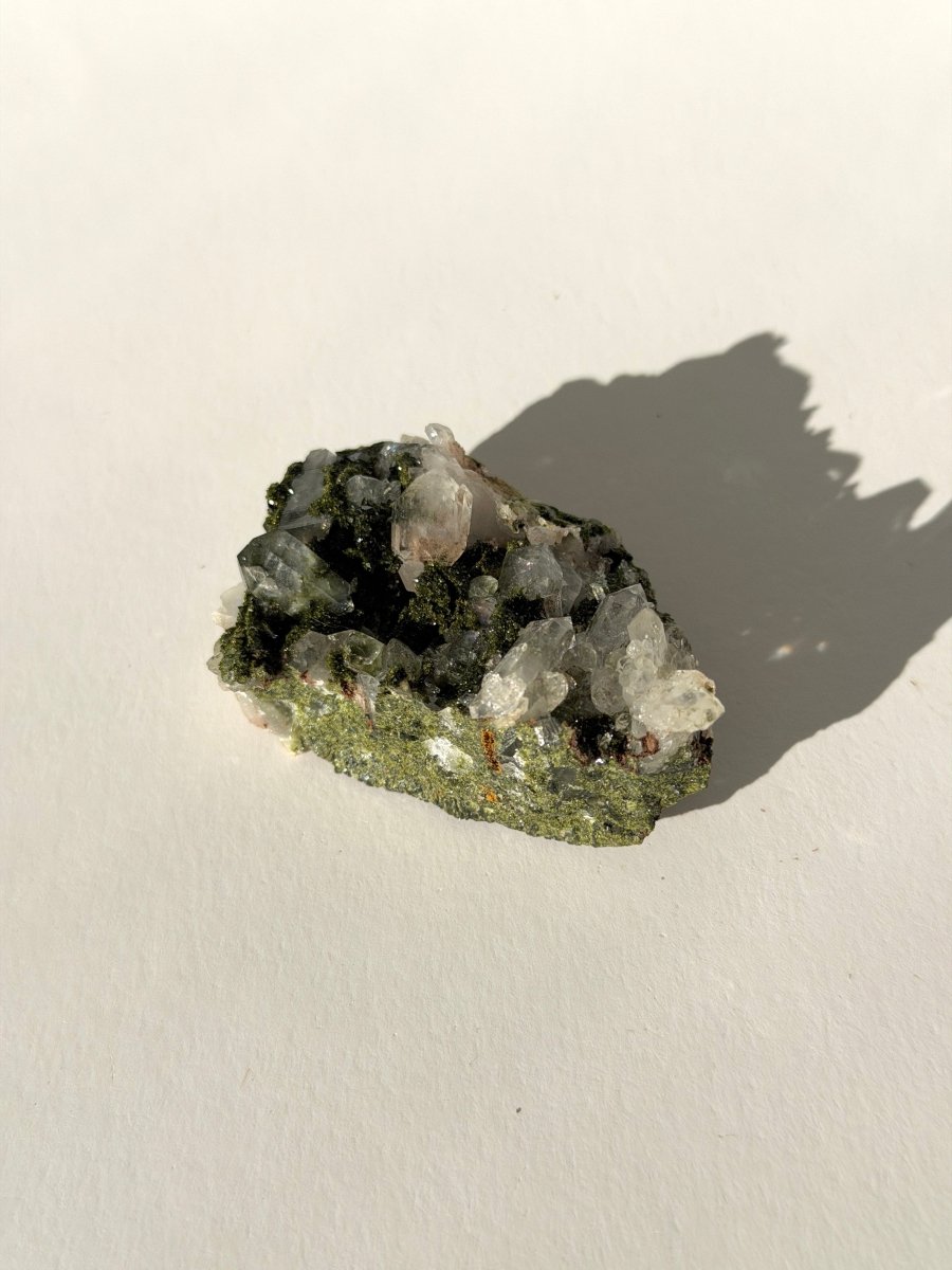 Turkish Forest Epidote and Quartz, J Epidote QuartzTurkey - Haus of Moss + Moon