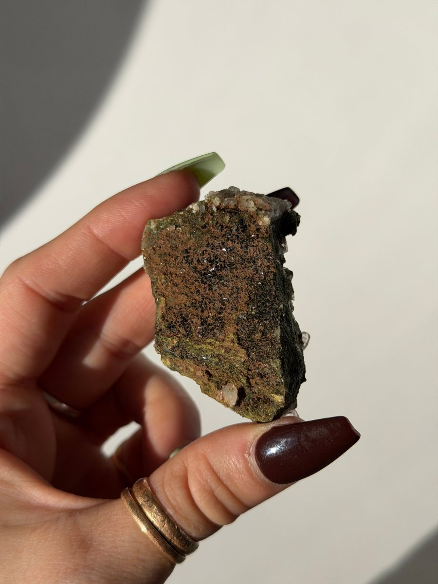 Turkish Forest Epidote and Quartz, J Epidote QuartzTurkey - Haus of Moss + Moon
