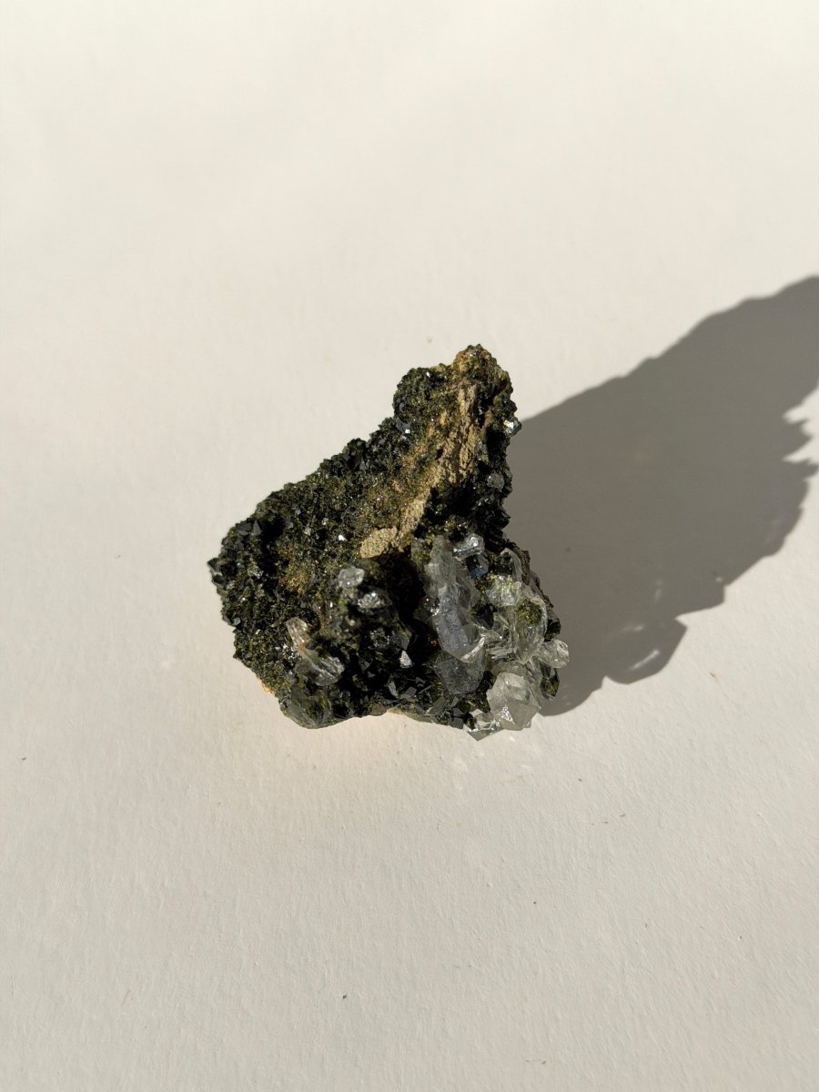 Turkish Forest Epidote and Quartz, K Epidote QuartzTurkey - Haus of Moss + Moon