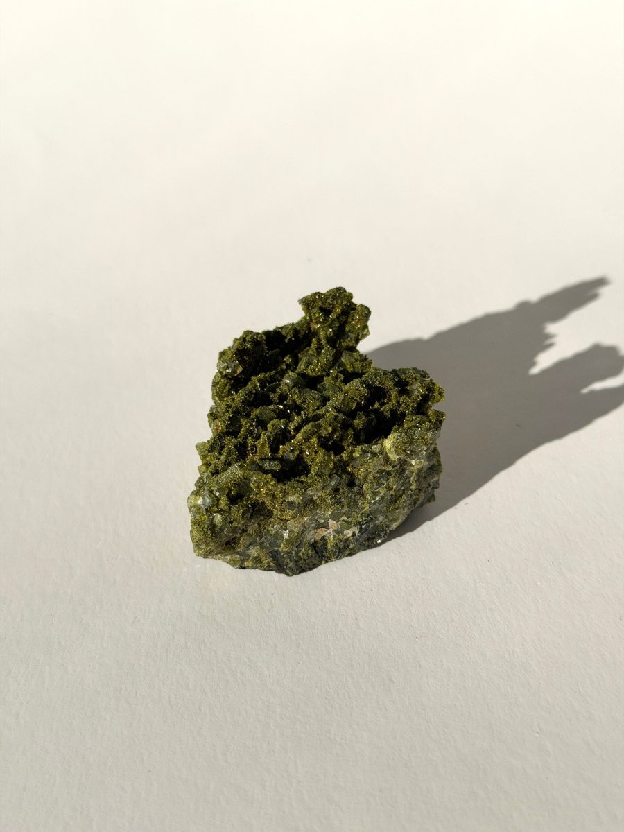 Turkish Forest Epidote and Quartz, L Epidote QuartzTurkey - Haus of Moss + Moon