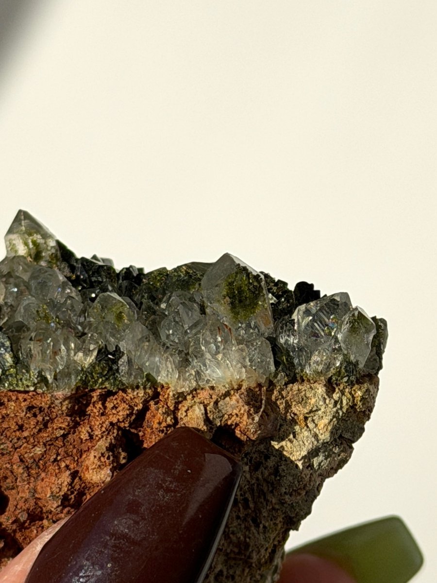 Turkish Forest Epidote and Quartz, N Epidote QuartzTurkey - Haus of Moss + Moon