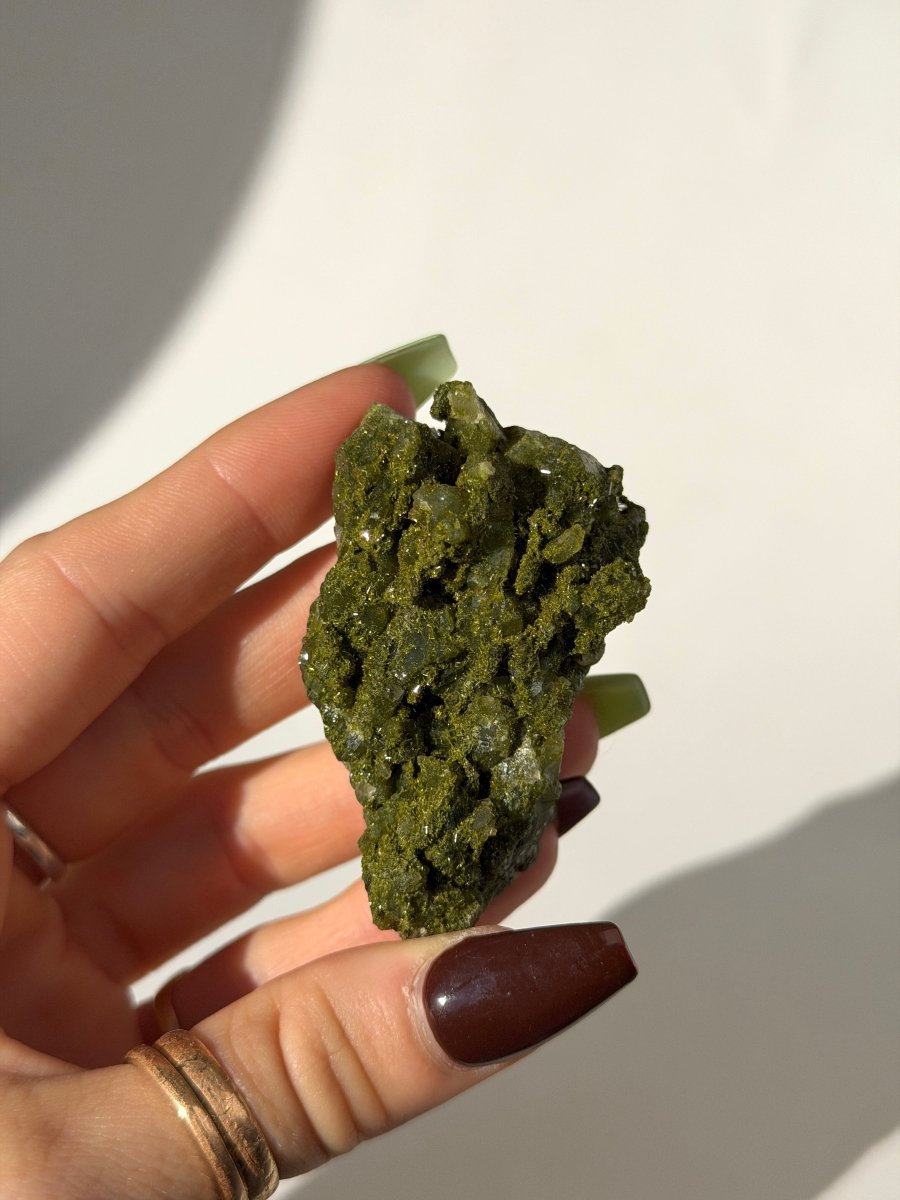 Turkish Forest Epidote and Quartz, O Epidote QuartzTurkey - Haus of Moss + Moon