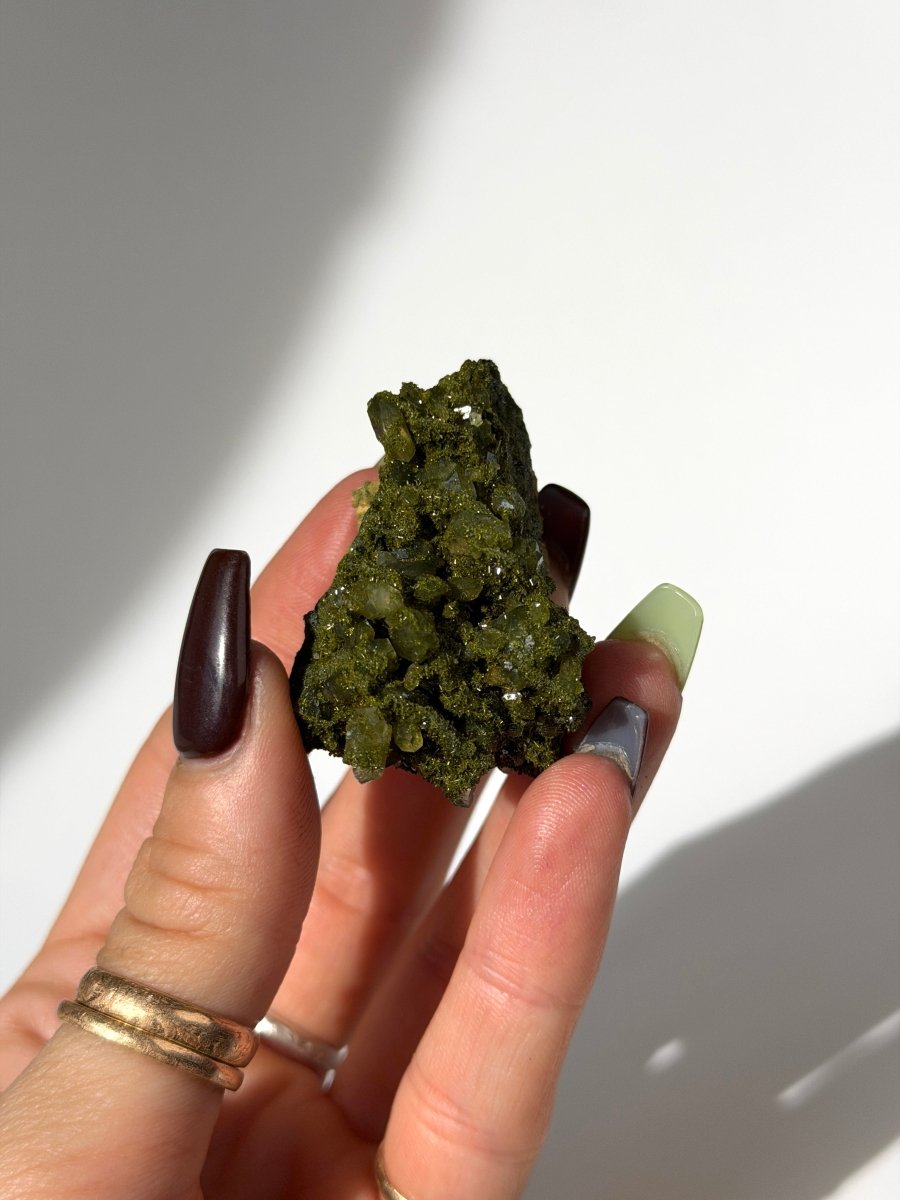 Turkish Forest Epidote and Quartz, P Epidote QuartzTurkey - Haus of Moss + Moon