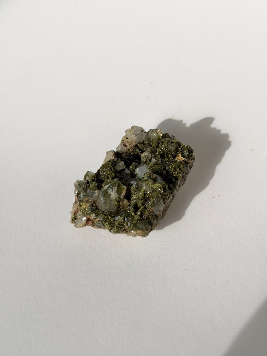Turkish Forest Epidote and Quartz, S Epidote QuartzTurkey - Haus of Moss + Moon