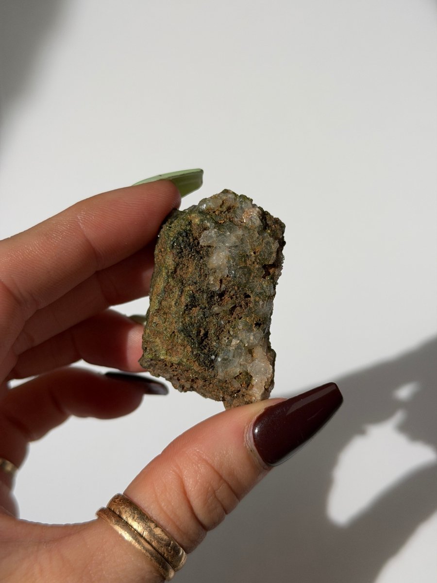Turkish Forest Epidote and Quartz, S Epidote QuartzTurkey - Haus of Moss + Moon