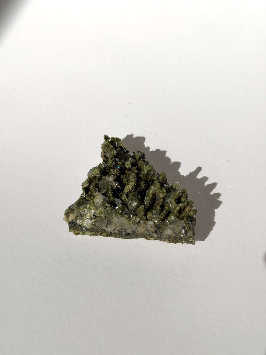 Turkish Forest Epidote and Quartz, V Epidote QuartzTurkey - Haus of Moss + Moon