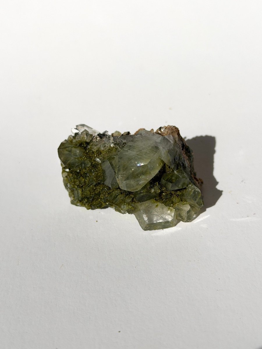 Turkish Forest Epidote and Quartz, X Epidote QuartzTurkey - Haus of Moss + Moon