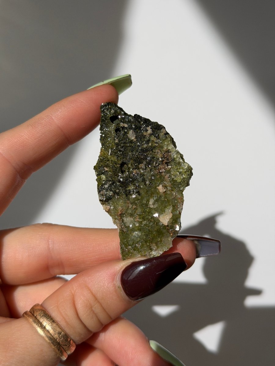 Turkish Forest Epidote and Quartz, Y Epidote QuartzTurkey - Haus of Moss + Moon
