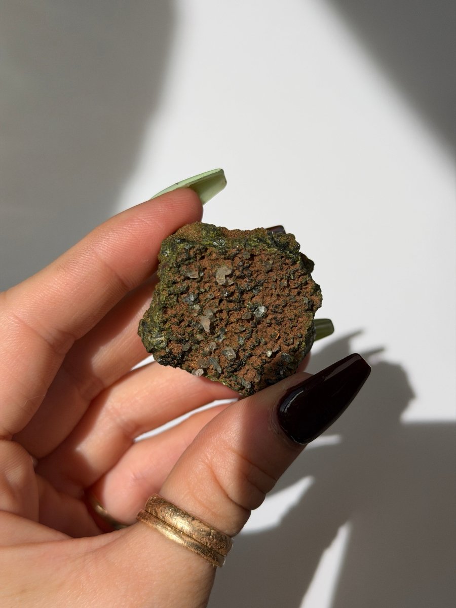 Turkish Forest Epidote and Quartz, Z Epidote QuartzTurkey - Haus of Moss + Moon