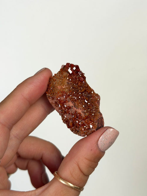 Vanadinite, Morocco VanadiniteMorocco- Haus of Moss and Moon