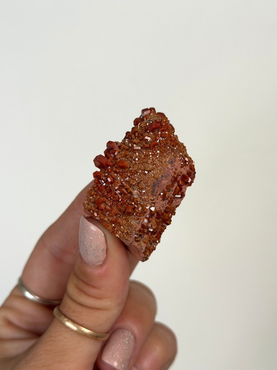 Vanadinite, Morocco VanadiniteMorocco- Haus of Moss and Moon
