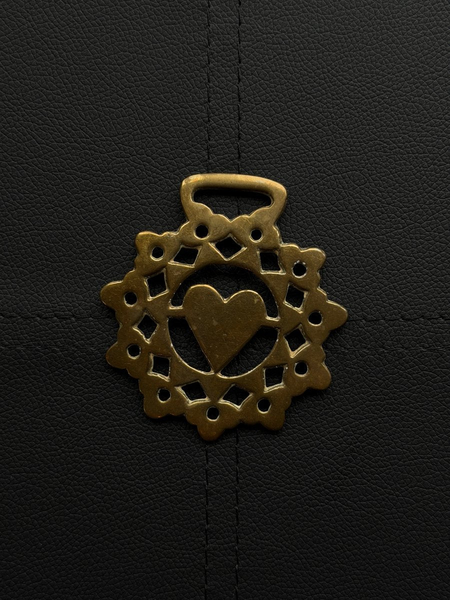 Vintage Brass Heart Talisman Talismans Haus of Moss + Moon - Haus of Moss + Moon