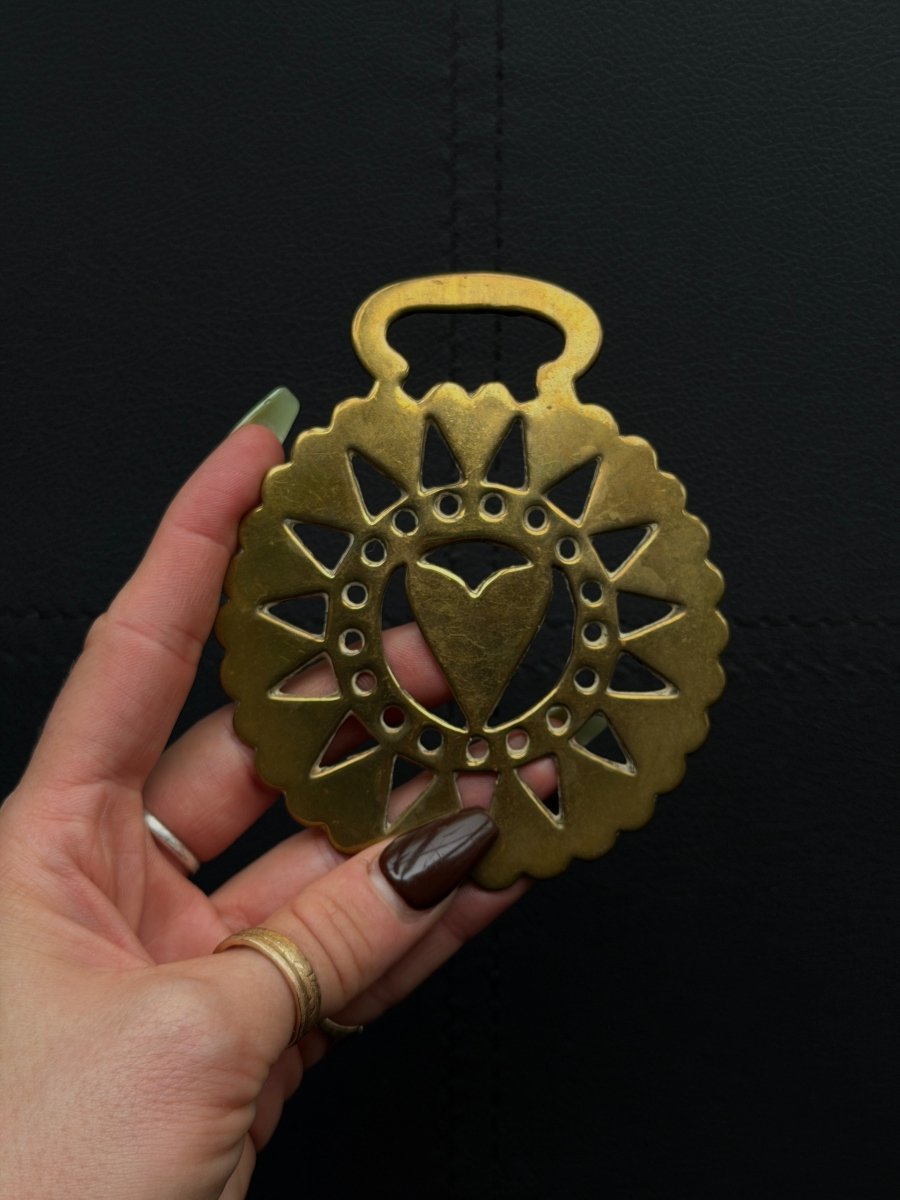 Vintage Brass Heart Talisman Talismans Haus of Moss + Moon - Haus of Moss + Moon