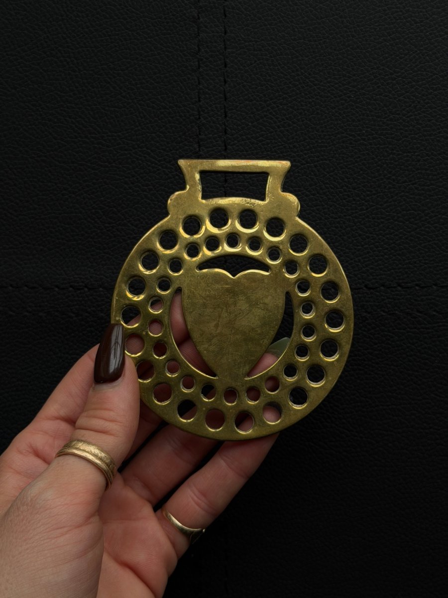 Vintage Brass Heart Talisman Talismans Haus of Moss + Moon - Haus of Moss + Moon