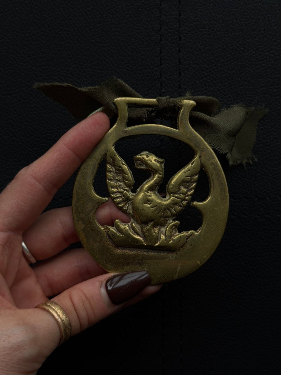 Vintage Brass Phoenix Talisman Talismans Haus of Moss + Moon - Haus of Moss + Moon