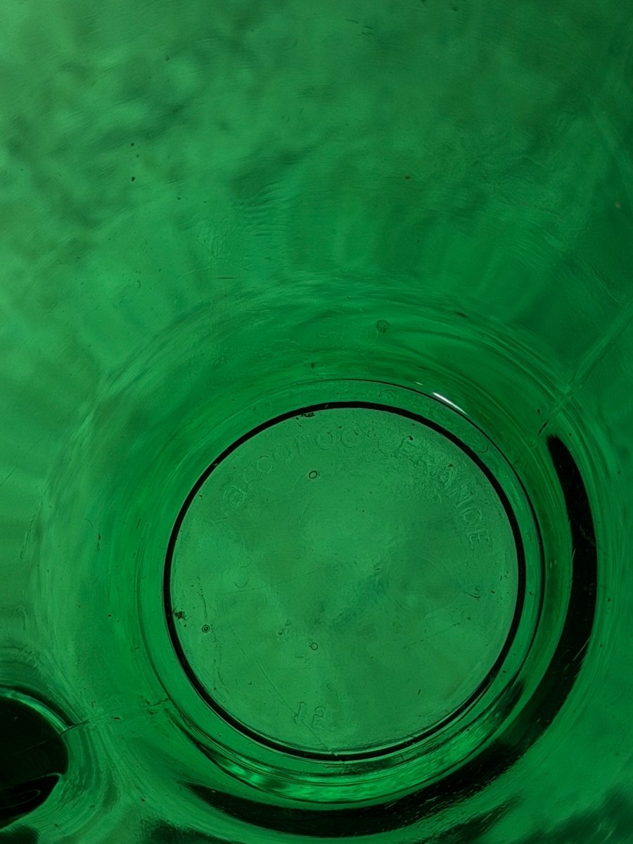 Vintage Green Glass Tea Cup and Saucer CupsHaus of Moss + Moon - Haus of Moss + Moon
