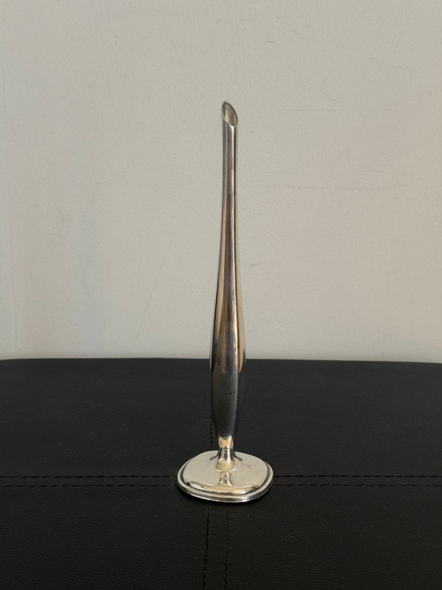 Vintage Silver Bud Vase VaseHaus of Moss + Moon- Haus of Moss and Moon