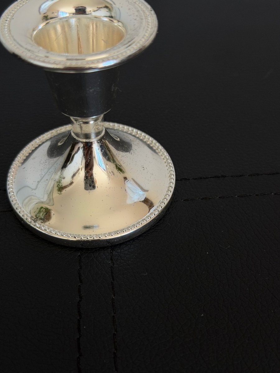Vintage Silver Candlestick Holder Candle HolderHaus of Moss + Moon- Haus of Moss and Moon