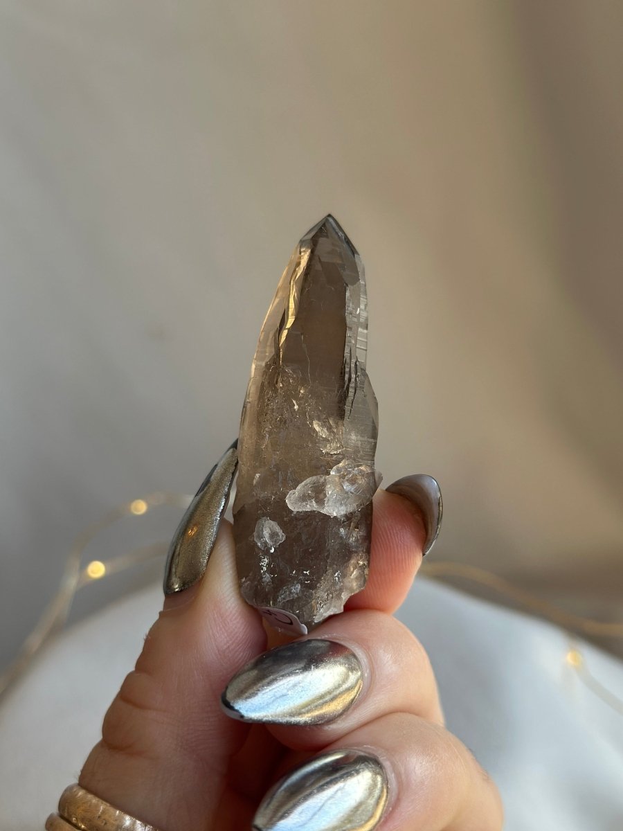 Zomba Smoky Quartz Point, Malawi, C Smoky QuartzSouth Africa - Haus of Moss + Moon