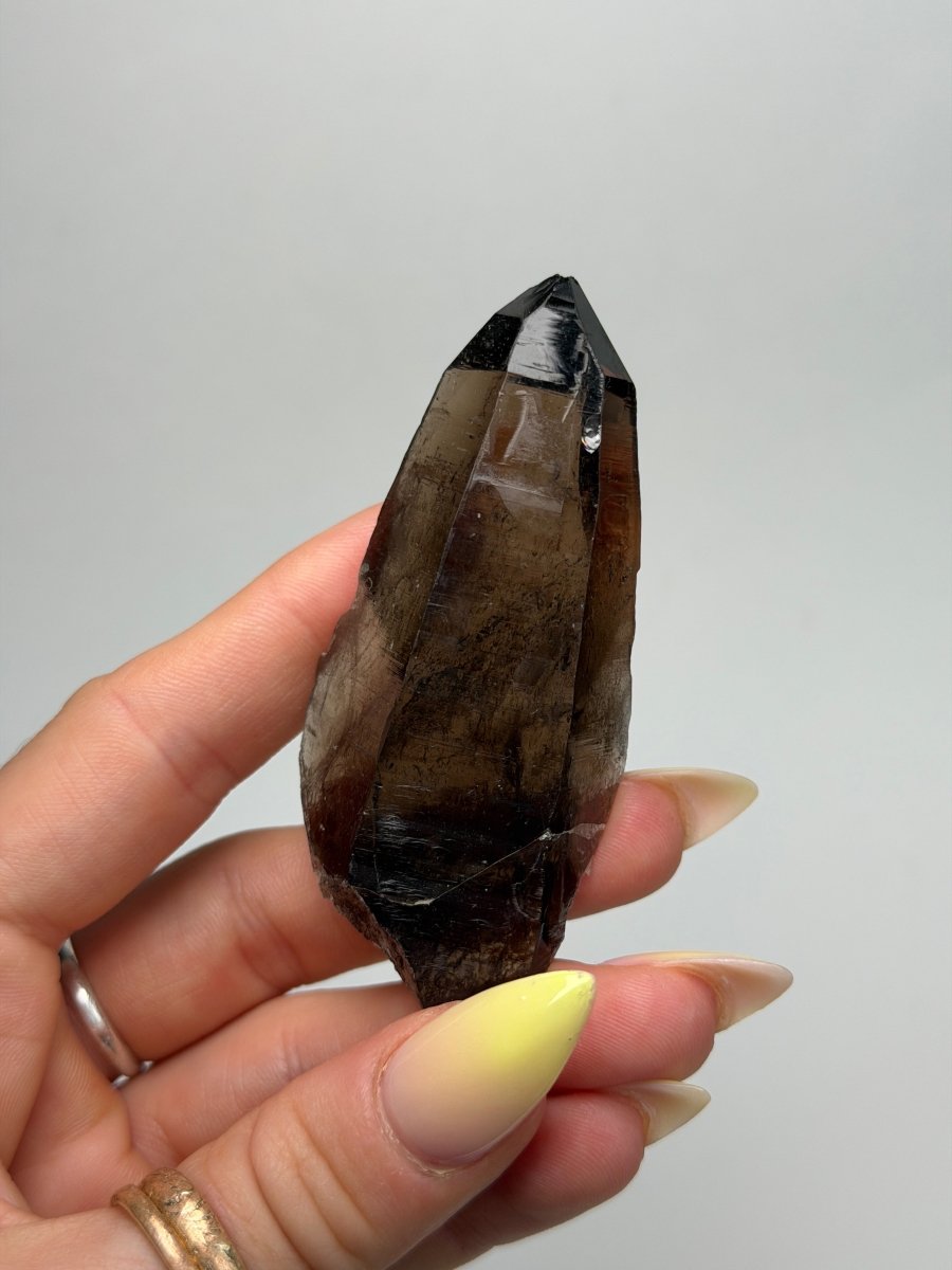Zomba Smoky Quartz Point, Malawi, D Smoky QuartzSouth Africa - Haus of Moss + Moon