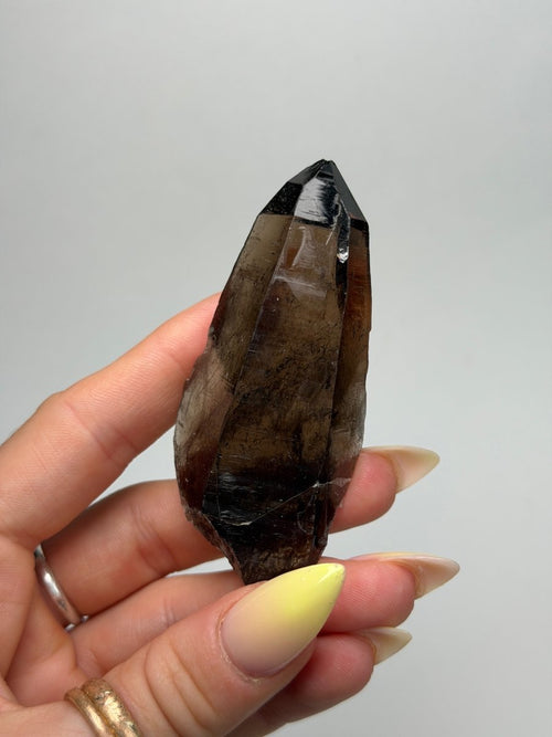 Zomba Smoky Quartz Point, Malawi, D Smoky QuartzSouth Africa - Haus of Moss + Moon
