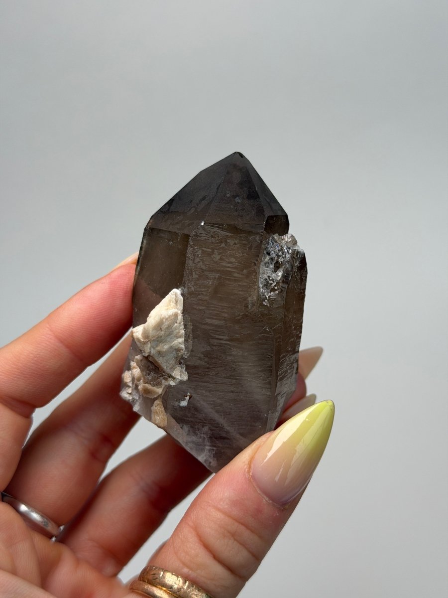Zomba Smoky Quartz Point, Malawi, E Smoky QuartzSouth Africa - Haus of Moss + Moon