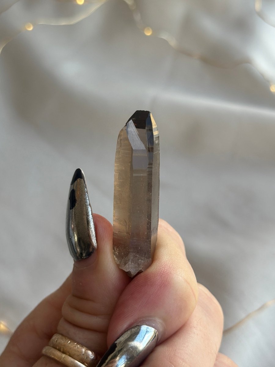Zomba Smoky Quartz Point, Malawi, F Smoky QuartzSouth Africa - Haus of Moss + Moon