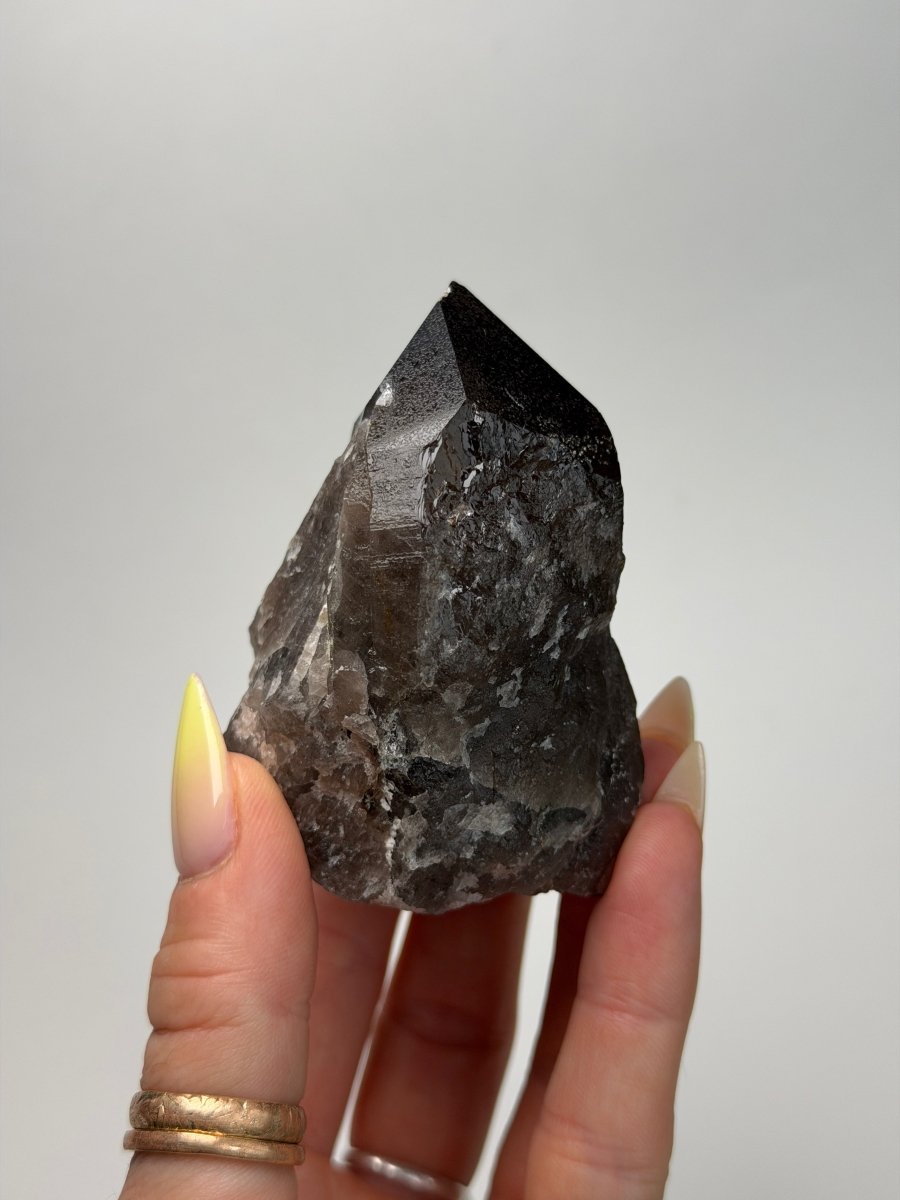 Zomba Smoky Quartz Point, Malawi, F Smoky QuartzSouth Africa - Haus of Moss + Moon