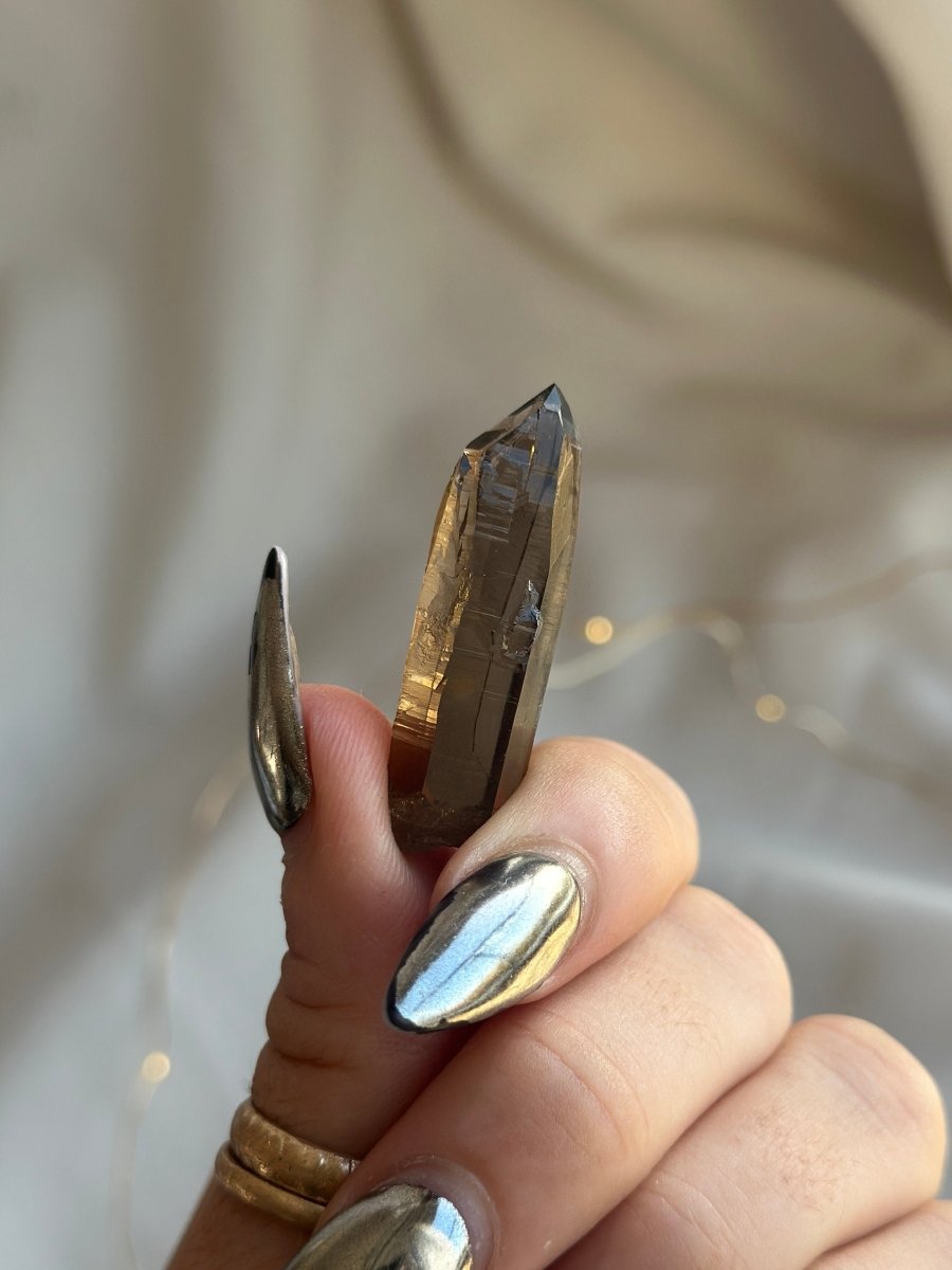 Zomba Smoky Quartz Point, Malawi, H Smoky QuartzSouth Africa - Haus of Moss + Moon