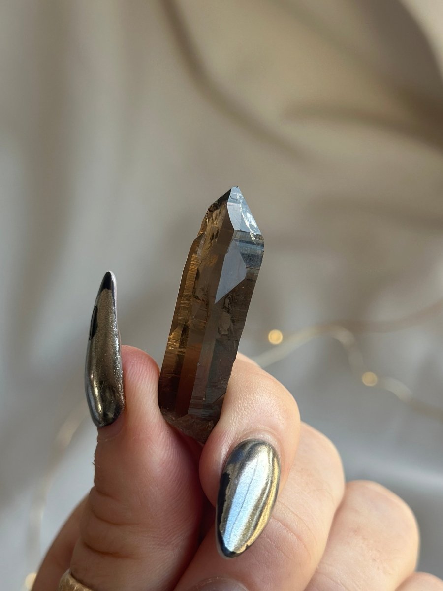 Zomba Smoky Quartz Point, Malawi, H Smoky QuartzSouth Africa - Haus of Moss + Moon