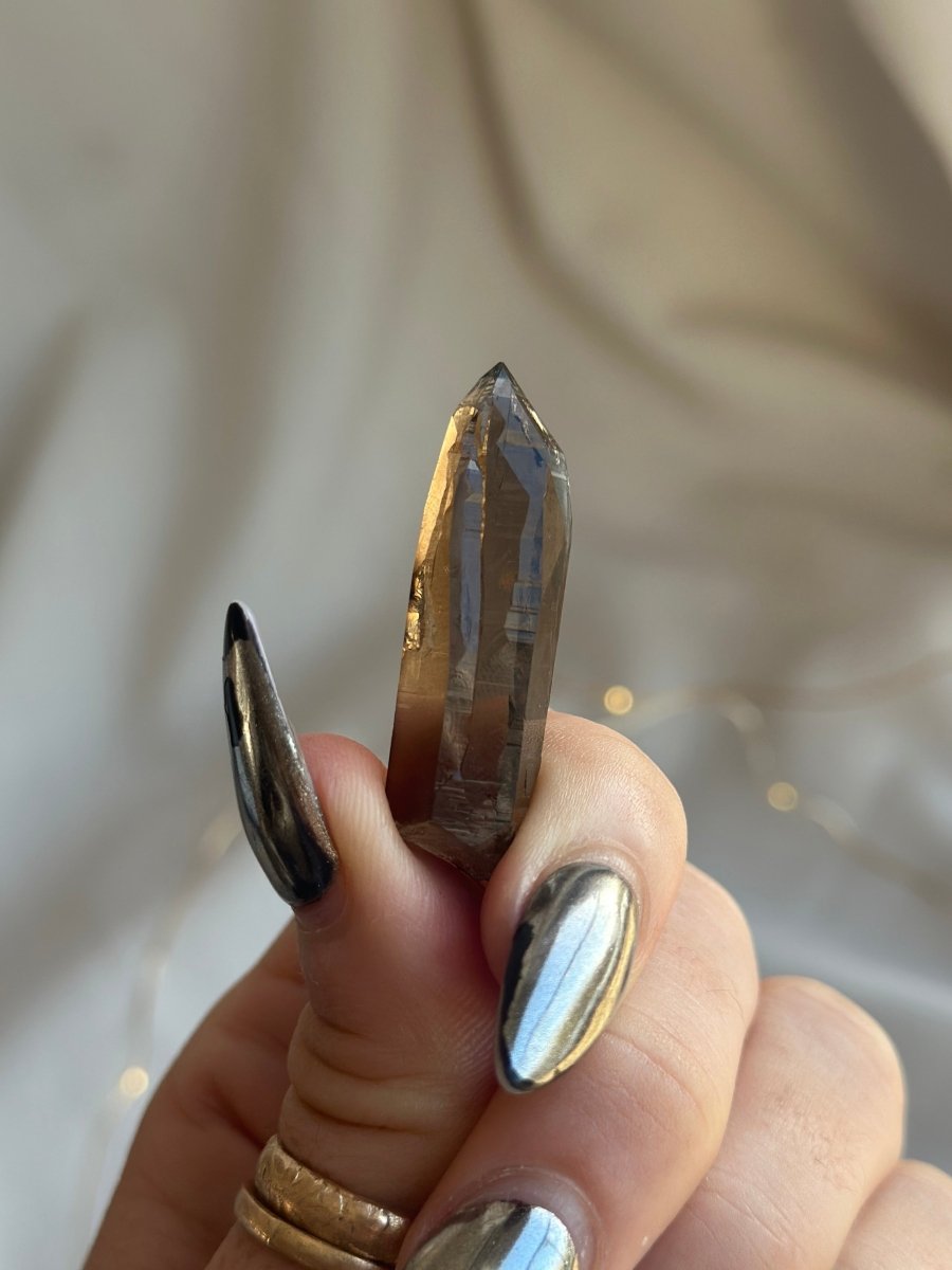 Zomba Smoky Quartz Point, Malawi, H Smoky QuartzSouth Africa - Haus of Moss + Moon