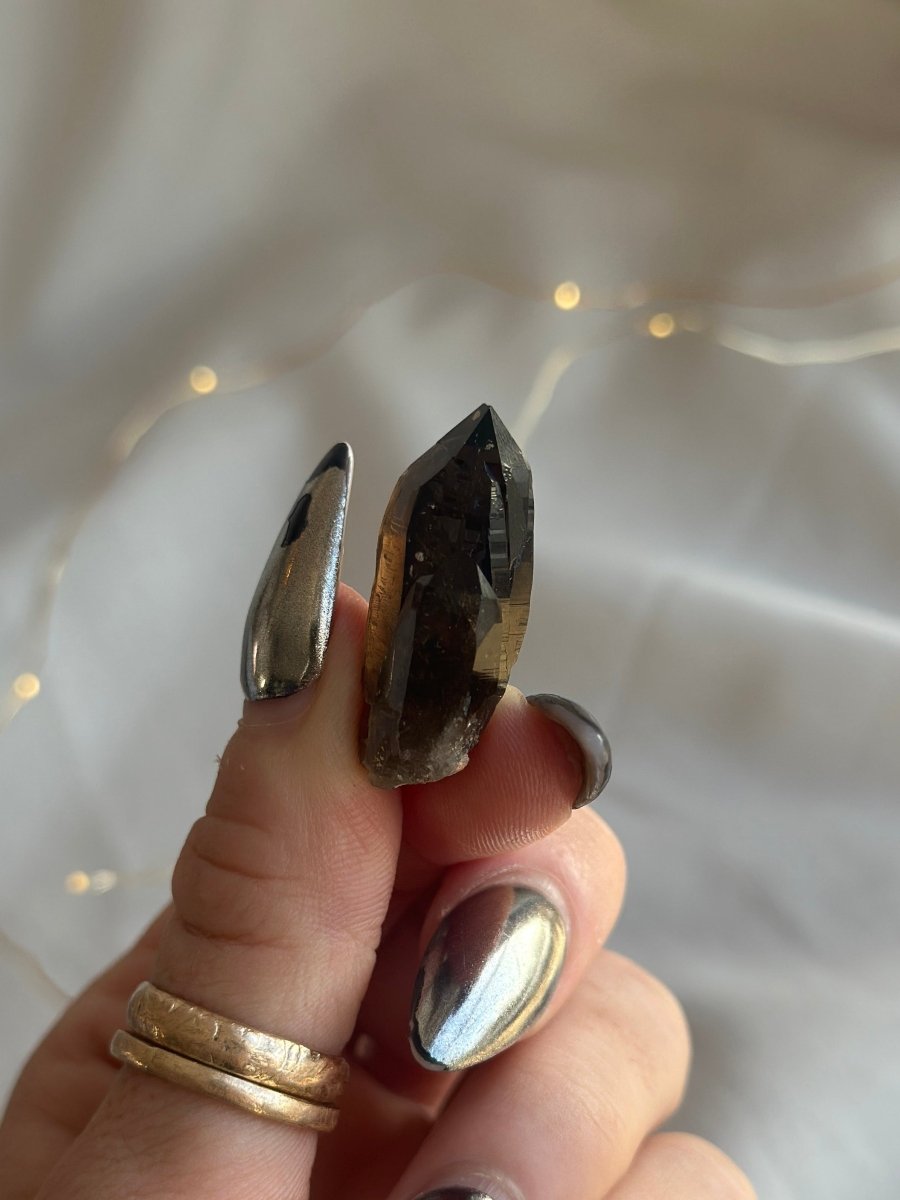 Zomba Smoky Quartz Point, Malawi, K Smoky QuartzSouth Africa - Haus of Moss + Moon