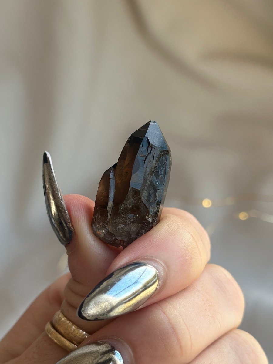 Zomba Smoky Quartz Point, Malawi, K Smoky QuartzSouth Africa - Haus of Moss + Moon