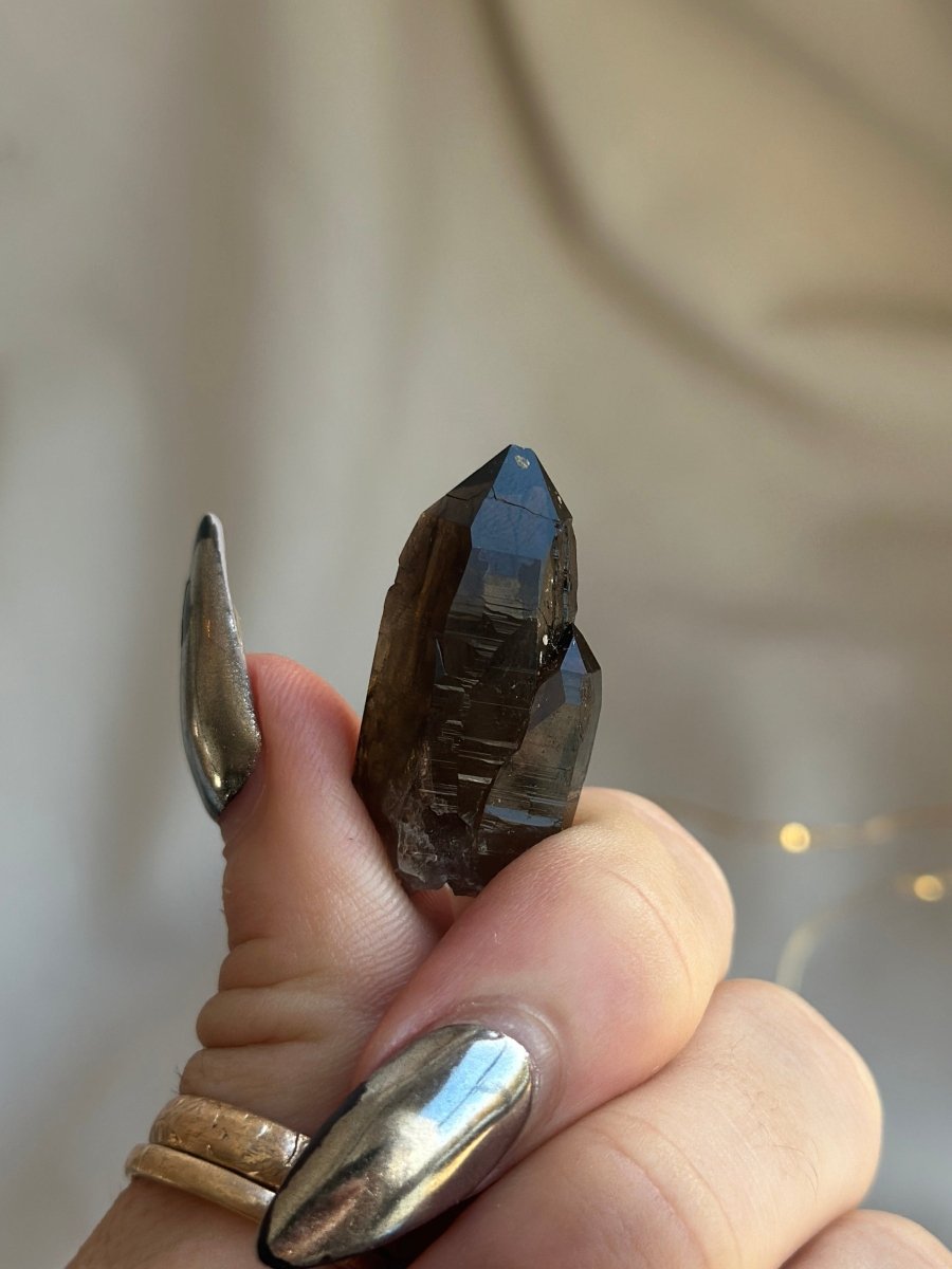 Zomba Smoky Quartz Point, Malawi, K Smoky QuartzSouth Africa - Haus of Moss + Moon