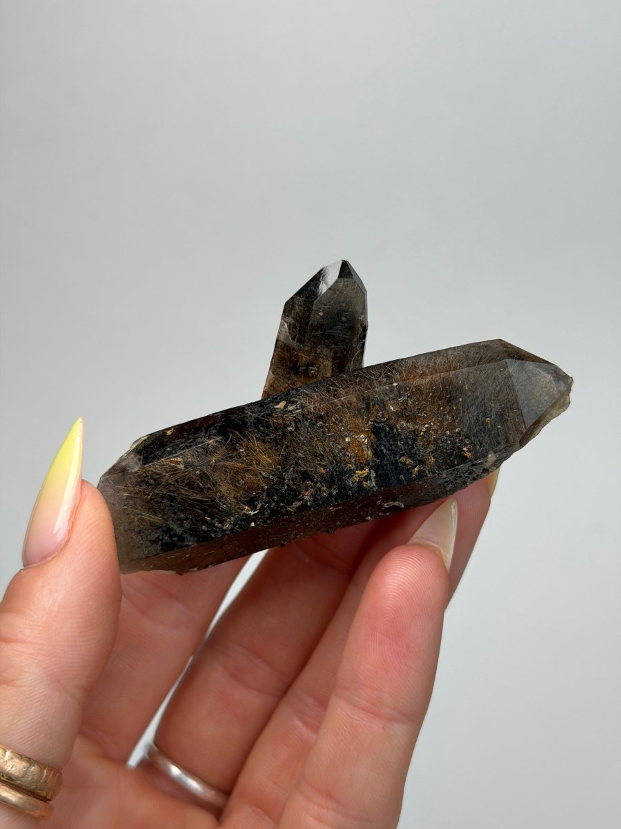 Zomba Smoky Quartz with Rutile, Malawi, B Smoky QuartzSouth Africa - Haus of Moss + Moon